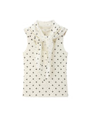 Brown Coffee Striped Henley U Neck Knit Vest