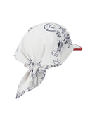 White Printed Sun Hat