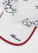 White Printed Sun Hat