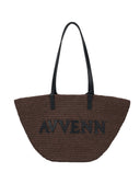 Brown Resort Style Woven Bag