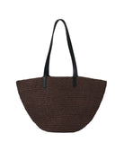 Brown Resort Style Woven Bag