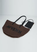 Brown Resort Style Woven Bag