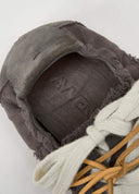 Brown Embroidered Patchwork Loafers