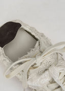 Ivory Embroidered Patchwork Loafers