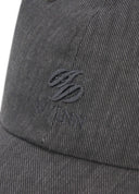 Dark Grey Denim Baseball Cap