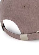 Grey Purple Corduroy Baseball Cap