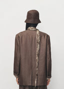 Brown Coffee Woven Bucket Hat