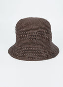 Brown Coffee Woven Bucket Hat