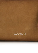 Khaki Suede Bowling Bag