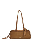 Khaki Suede Bowling Bag