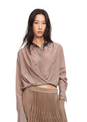 Gathered Cropped Jacket