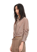 Gathered Cropped Jacket