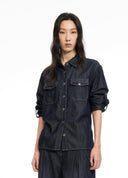 Embroidered Denim Shirt