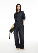 Embroidered Denim Shirt