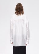Floral-Detail Draped Blouse