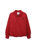 Red Little Bamboo Horse Airy Cropped Jacket