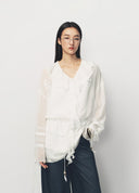 Romantic Boho Ruffle Hem Adjustable Waist Dress