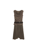 Asymmetric hem layered dress