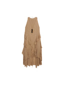 Ruffle Halter Tiered Dress