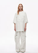 Artist Silver Lotus Foam T-Shirt Dress