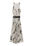 Artist Swaying Silver-Lotus Dress