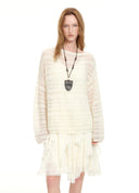 Layered Alpaca Knit Dress Set