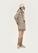 Striped Knit Dress (with Socks)