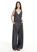 V-Neck Jumpsuit