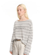 Relaxed Striped Knit Sweater