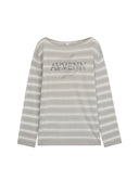 Relaxed Striped Knit Sweater