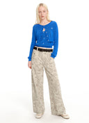 Fitted Layered Knit Cardigan