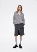 Sequin-Collar Cashmere Knit