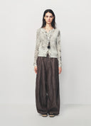 Intellectual Ink Wash Knit Cropped Cardigan