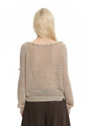 Cut-Out Shoulder Knit Sweater
