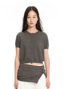 Two-Piece Knit Cardigan Set