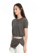 Two-Piece Knit Cardigan Set