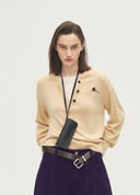 Artist Layered-Look Drop-Shoulder Knit