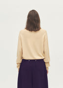 Artist Layered-Look Drop-Shoulder Knit