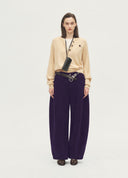 Artist Layered-Look Drop-Shoulder Knit