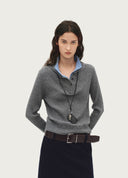 Contrast Polo Knit Sweater