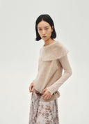 Asymmetric Neck Pullover Sweater