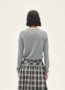 Contrast Panel Sweater