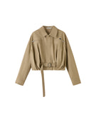 Artist Stand-Collar Moto Jacket