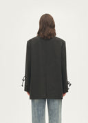 Artist Raw-Edge Collarless Blazer