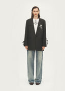 Artist Raw-Edge Collarless Blazer