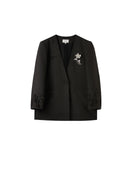 Artist Raw-Edge Collarless Blazer