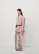 Pink Oversized Tailored Blazer