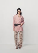 Pink Oversized Tailored Blazer