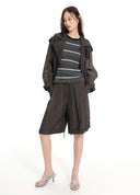 Double-Breasted Cropped Jacket