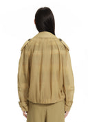 Double-Breasted Cropped Jacket